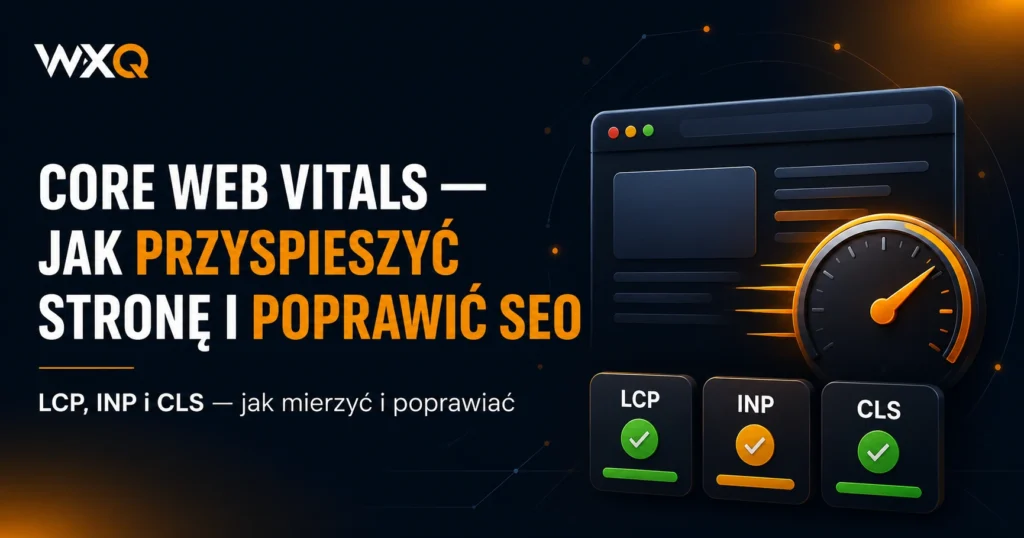 Core Web Vitals — jak przyspieszyc strone i poprawic SEO