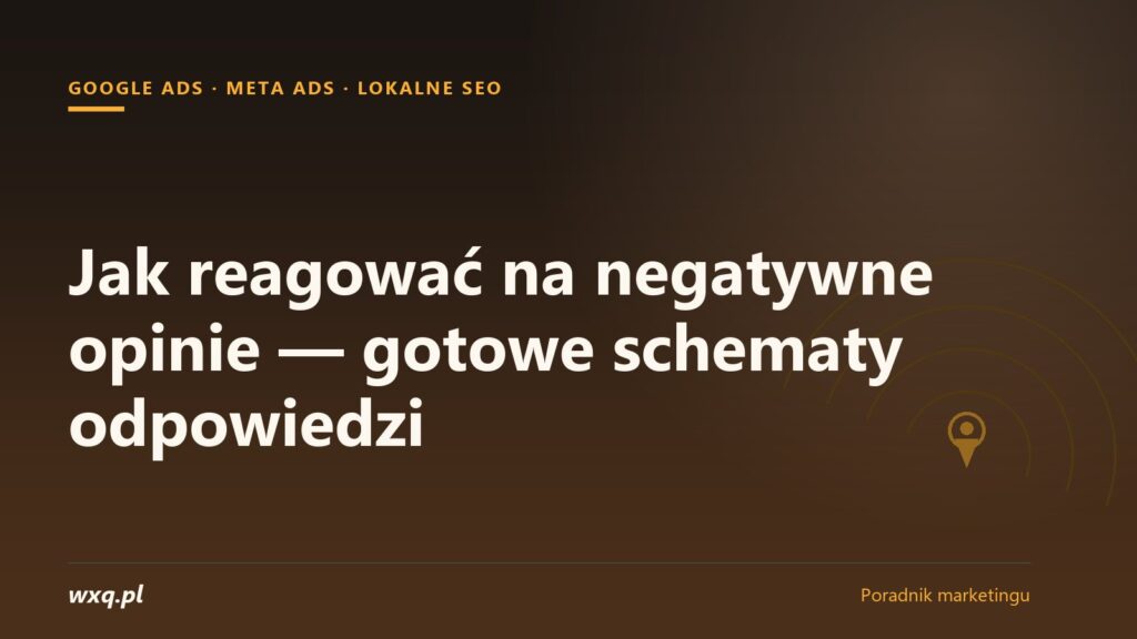 Jak reagować na negatywne opinie — gotowe schematy odpowiedzi